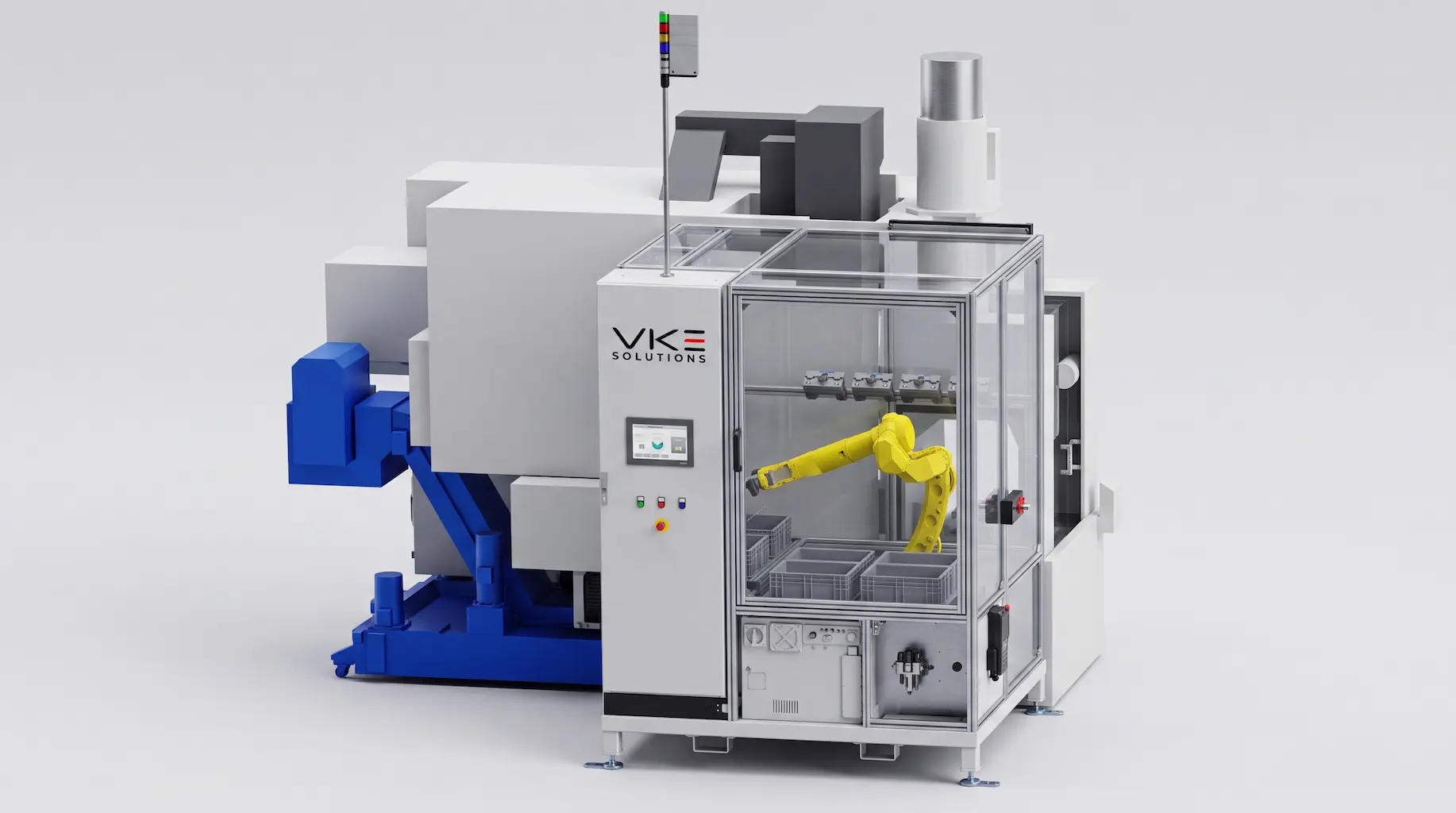 CNC-Bearbeitungsmaschine mit Fanuc-Roboter