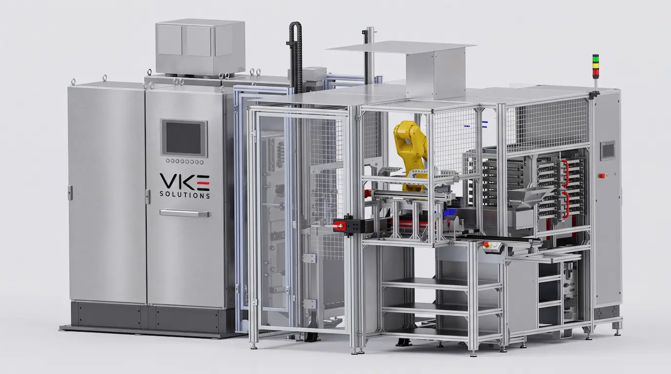 Roboterzelle zum Tray-Handling