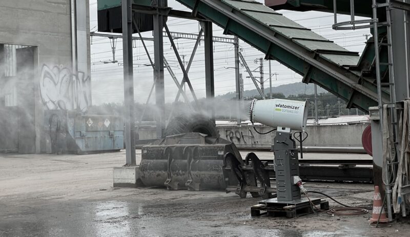 watomizer® Staubbindemaschine im Einsatz