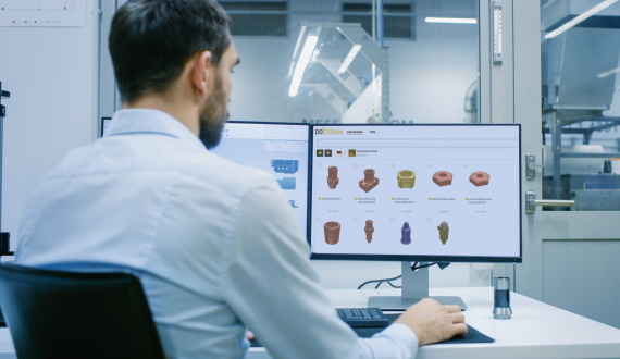 CAD portal for online configuration of ceramic components