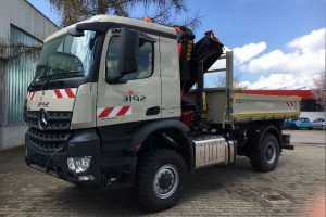 Arocs mit Seitenanbauwinde