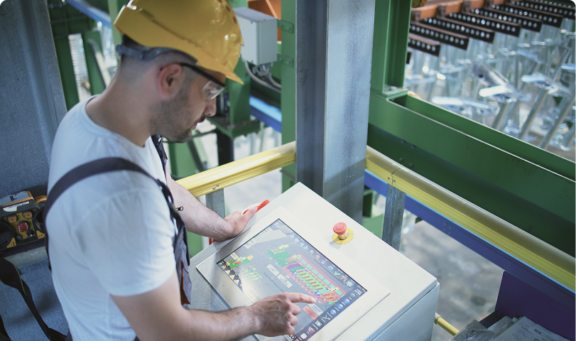 Inbetriebnahme an einer Industrieanlage
