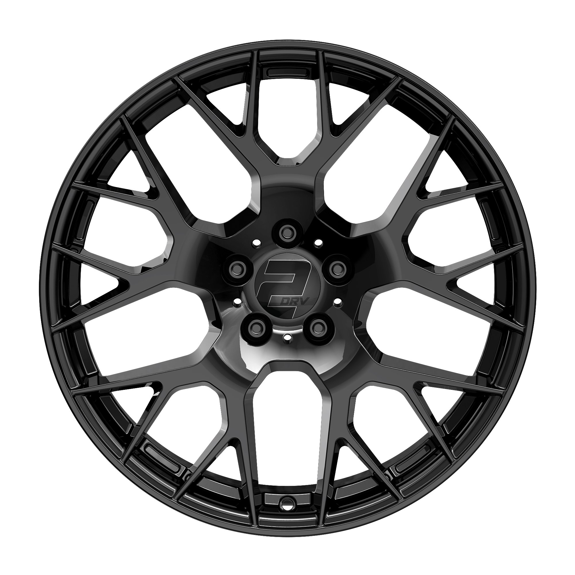 2DRV WH47 Gloss black painted