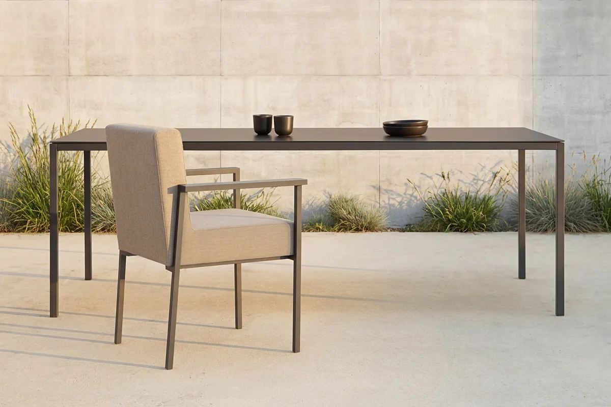 Outdoor Dining Set (Tisch VAL mit Stühlen KLA)