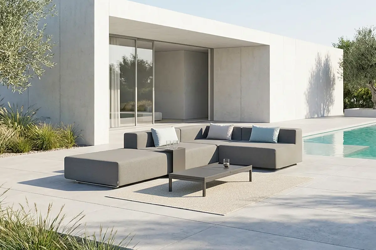 LOOP Gartenlounge-Set mit Tisch TRUE