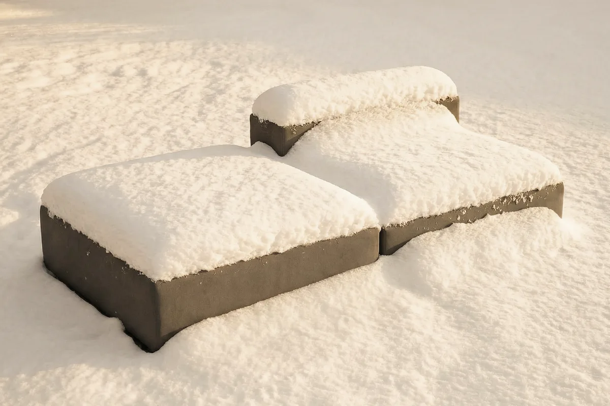 Lounge-Gartenmöbel ganzjährig draußen – auch bei Schnee