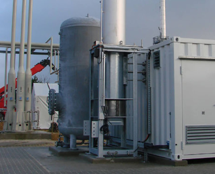 Hochtemperaturfackel HTV Kompressorstation Hemsbünde (75–410 kW)