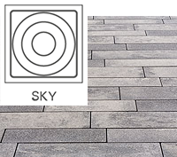 Oberfläche SKY (Diamantenschliff)