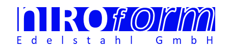 Logo Niro-form Edelstahl GmbH