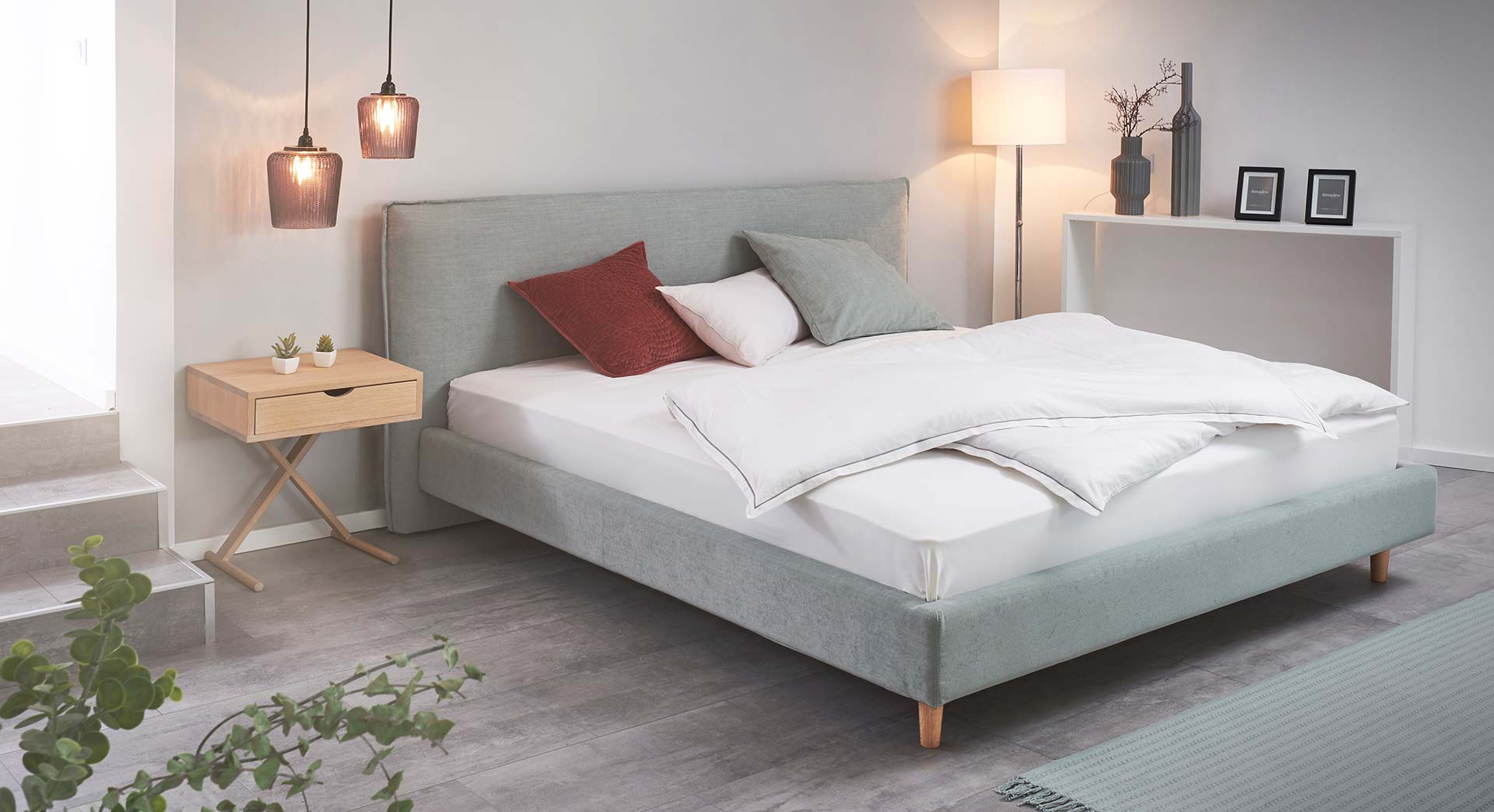 Wooden bed