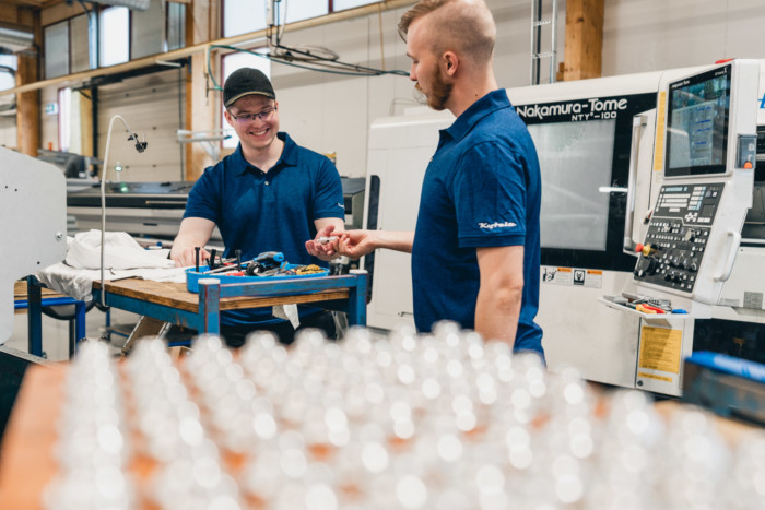 Arbeitsschritt in der Kytola-Produktion