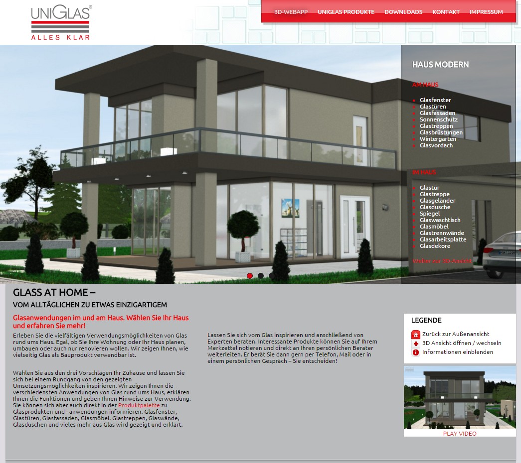 Glasanwendungen rund ums Haus