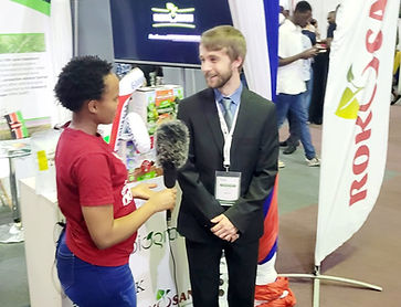 Interview beim kenianischen Staatssender (Africa Agri Expo 2023)