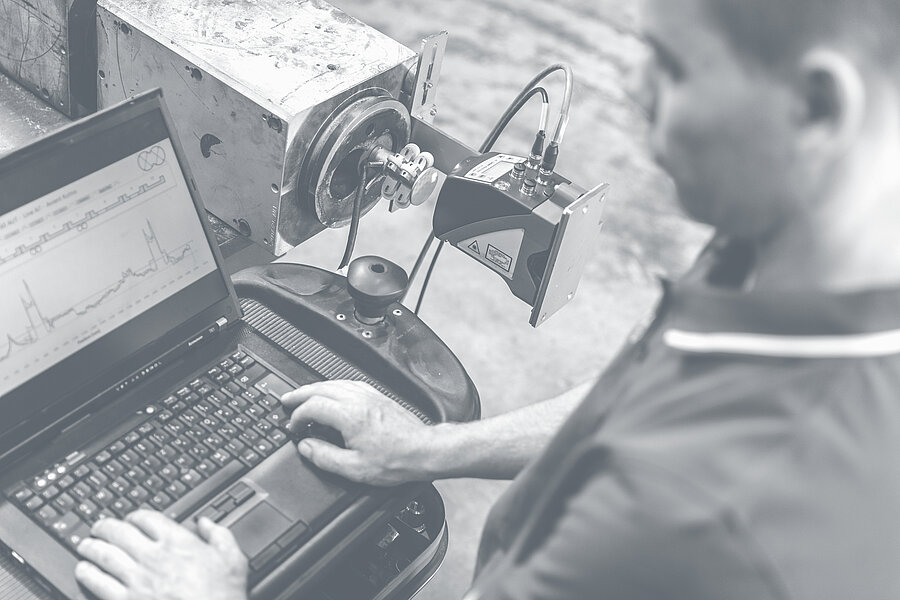 Sensorische Verschleißmessung an einem Extruder