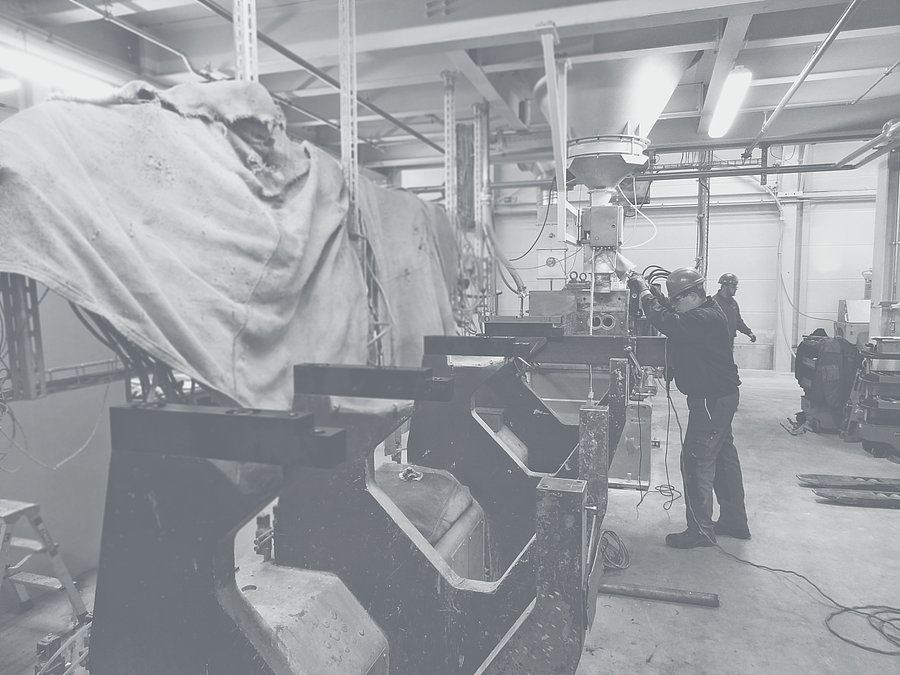 Montage in der Werkstatt
