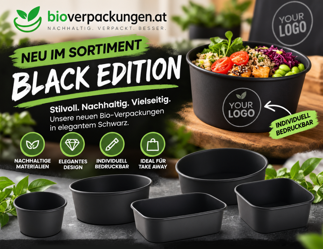 Black Edition Take-away Verpackungen