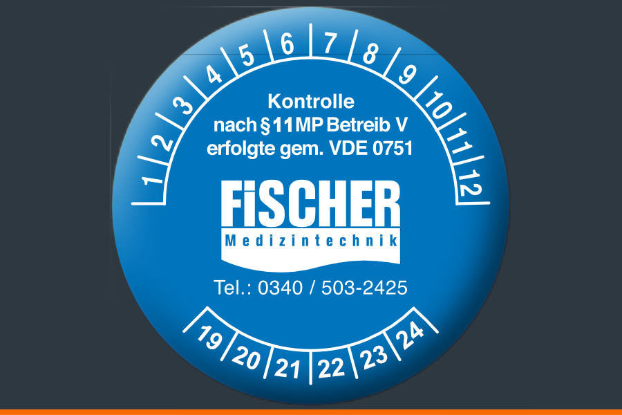 Test label for safety-related device testing