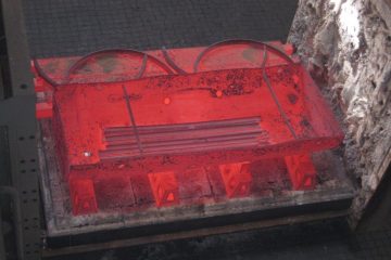 Glühgut im Ofen