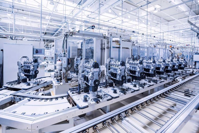 Automatisierte Produktionslinie im Kundeneinsatz