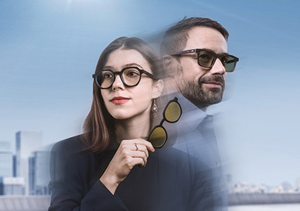 Filterbrille mit Magnetclip