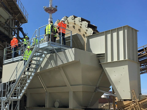 Sand bucketwheel im Bereich Rock & Minerals Processing