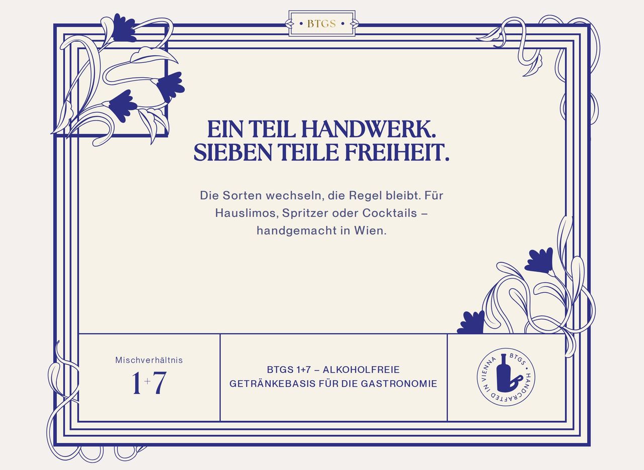 BTGS alkoholfreie Getränkebasis