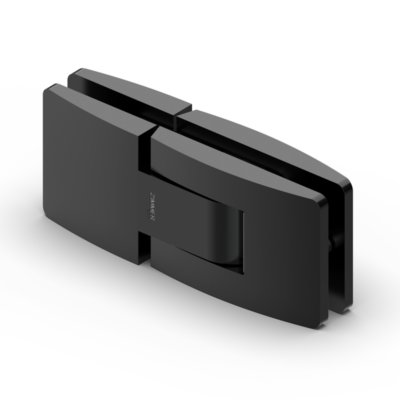Pendeltürband Glas/Glas schwarz matt RAL 9005