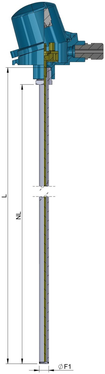 Thermoelement TSM-2 mit Schutzrohr