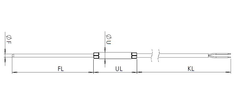 Mantelthermoelement TML mit Leitung