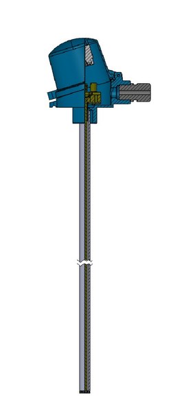 Widerstandsthermometer WSK-2 mit Schutzrohr