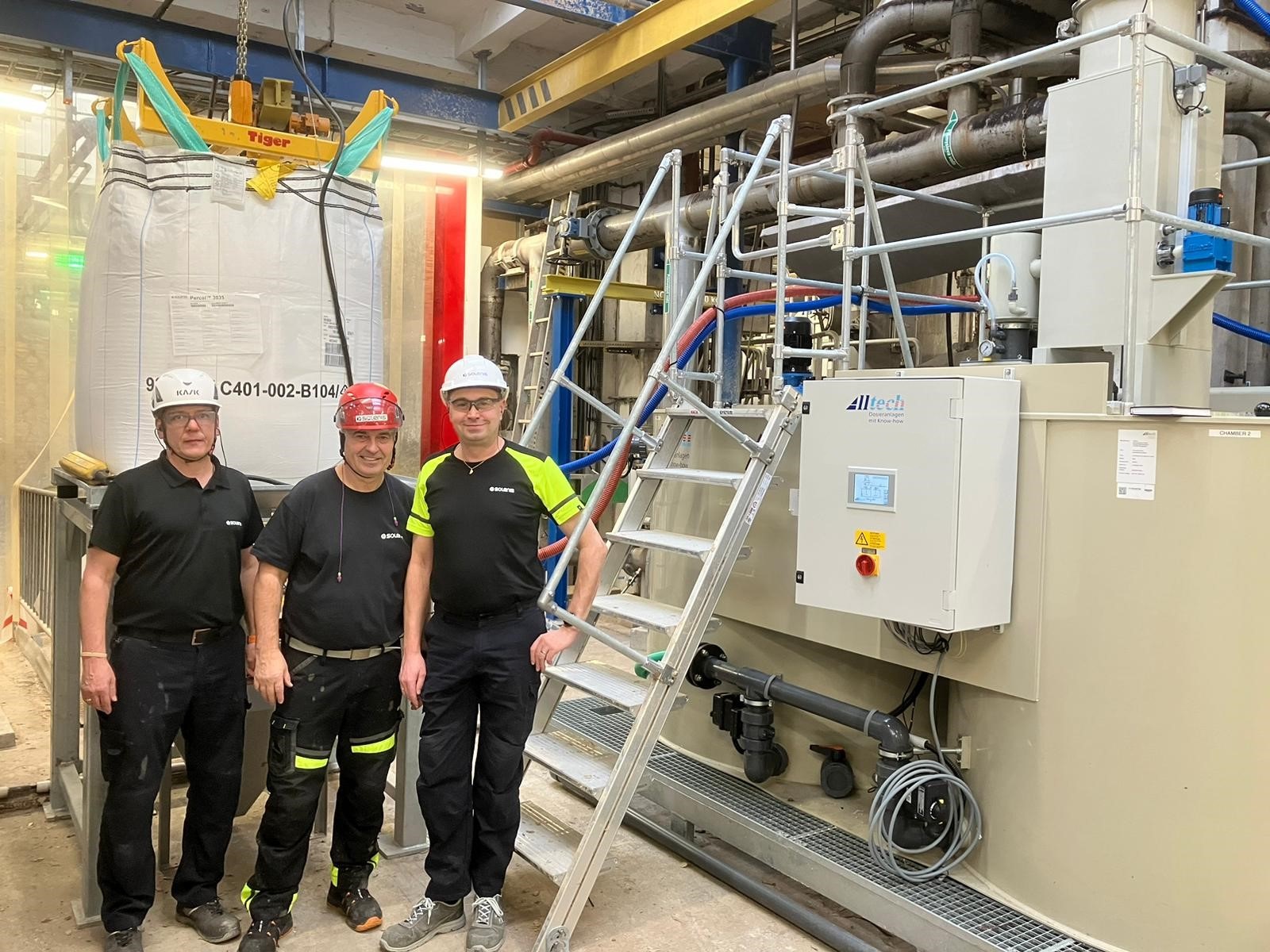 Inbetriebnahme einer CONTINUFLOC Anlage in einer Papierfabrik in Tschechien