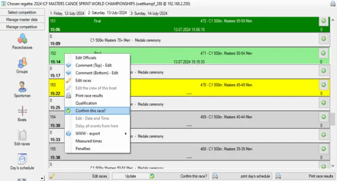 Regatta-Management-Software
