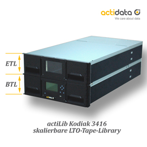 actiLib Kodiak 3416 BTL/ETL Tape Library