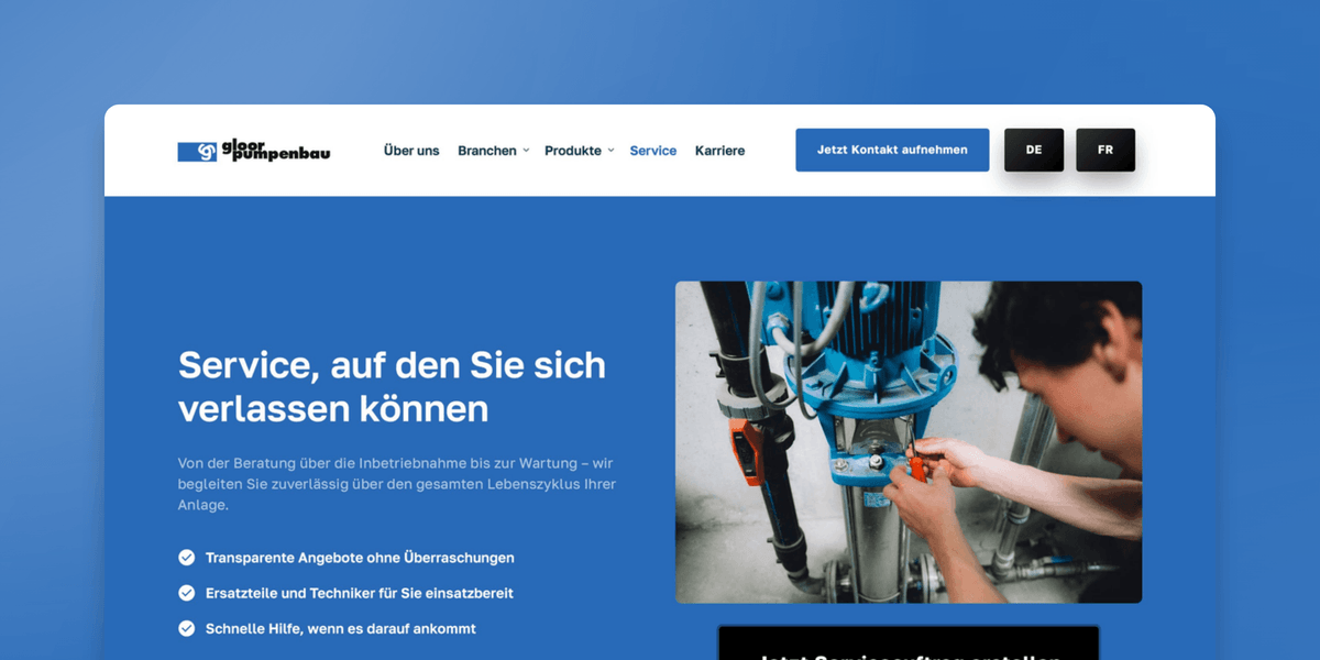 Pumpentechnik, die bewegt