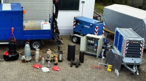 Notwasserhaltung mit Pumpe