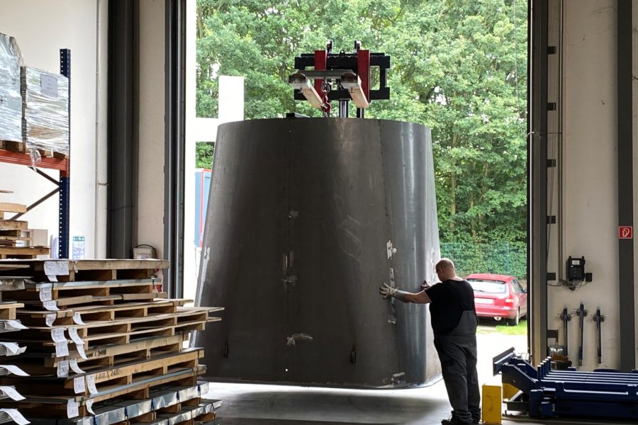 Steel construction part