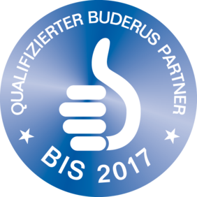 Partnerschaft mit Buderus (Herstellerplakette)