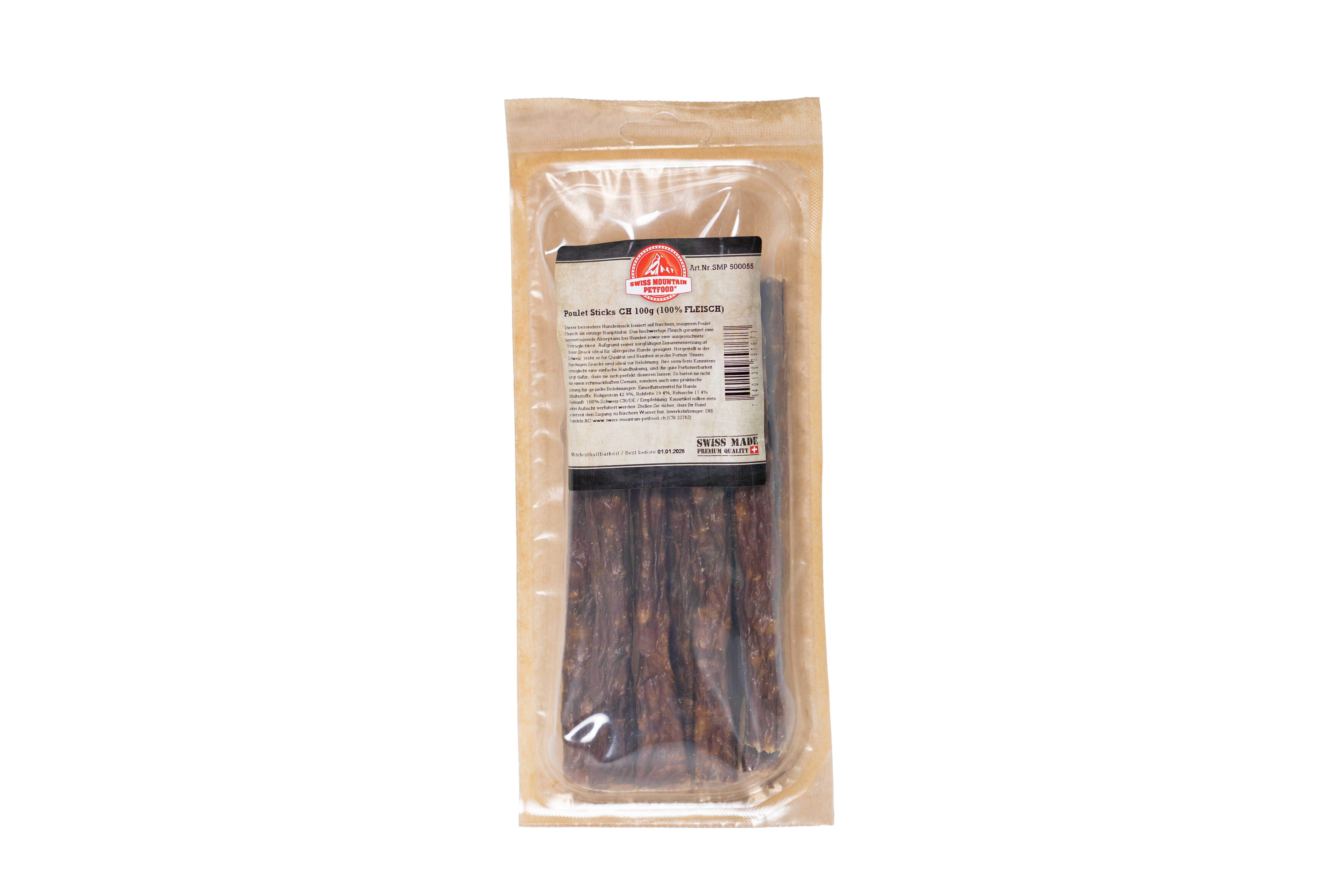 Poulet Sticks 100 g (SWISS MOUNTAIN PETFOOD)
