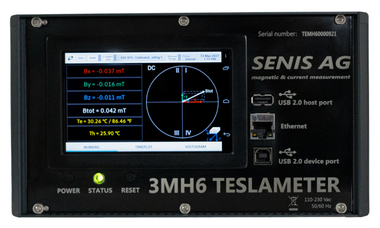 3D-Hall-Magnetometer & Teslameter