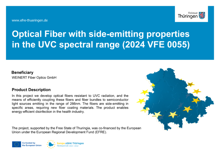 WEINERT Fiber Optics im Projekt „AreaLight“ (UVC-Desinfektion)