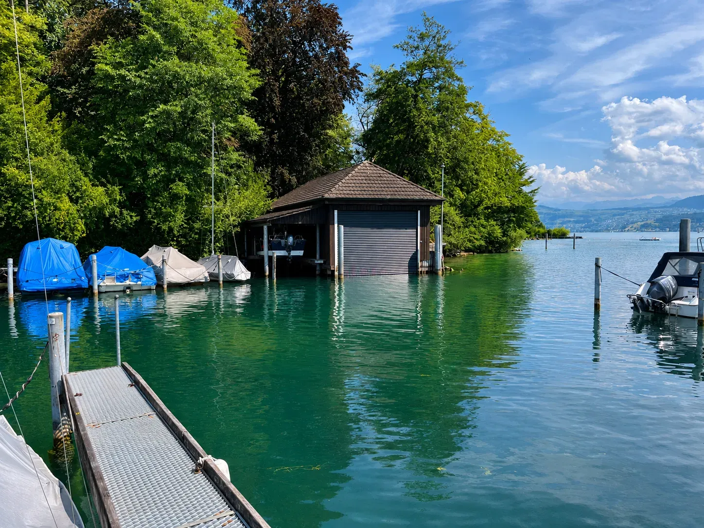 Spezialrolltor am Bootshaus am Zürichsee, Meilen