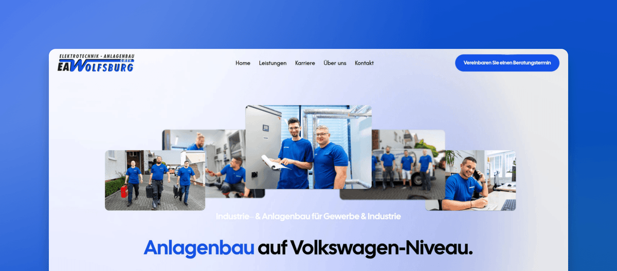 EAW-Team im Industriegebiet Dieselstraße, Wolfsburg