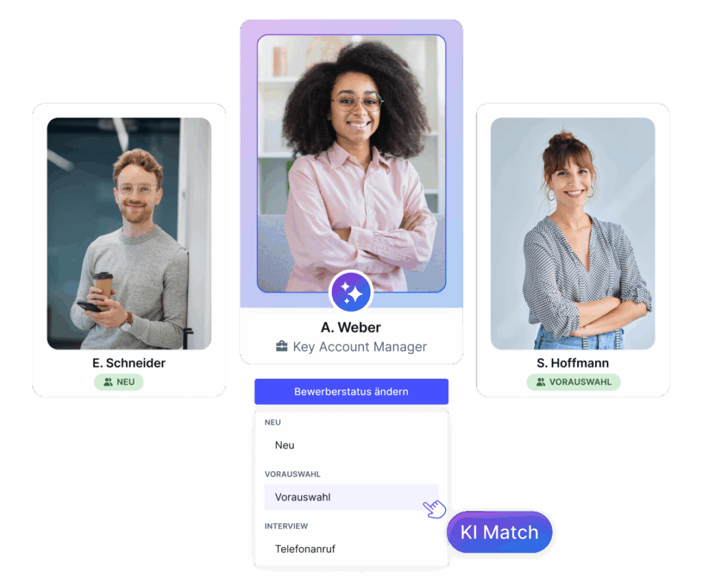 KI-Match-Funktion im Bewerbermanagementsystem