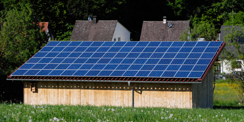 PV-Anlage auf Gewerbedach