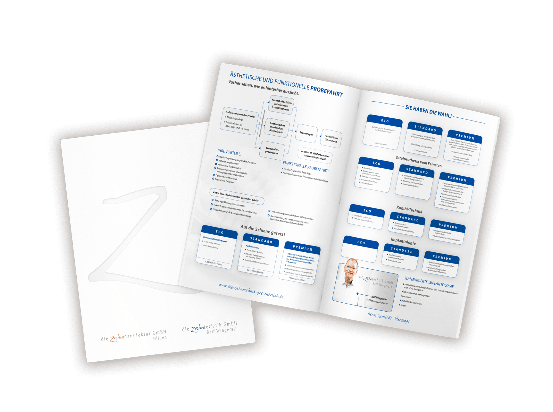 Imageflyer der Zahnmanufaktur Hilden