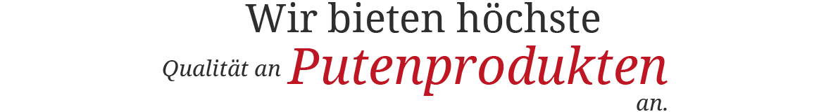 Putenprodukte