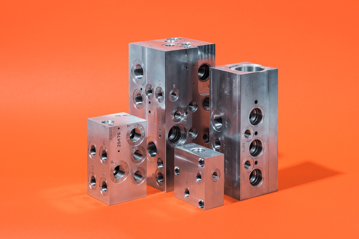 Frästeile (Hydraulikventilblöcke, Spindelkomponenten)