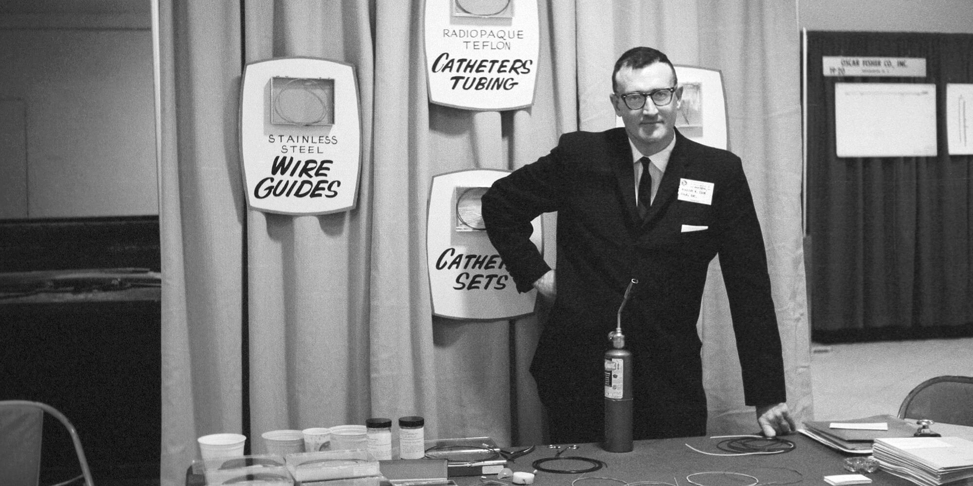 Historische Aufnahme: Zusammenarbeit Cook und Dotter, RSNA 1963