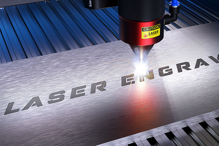 Lasergraviertes Werkstück