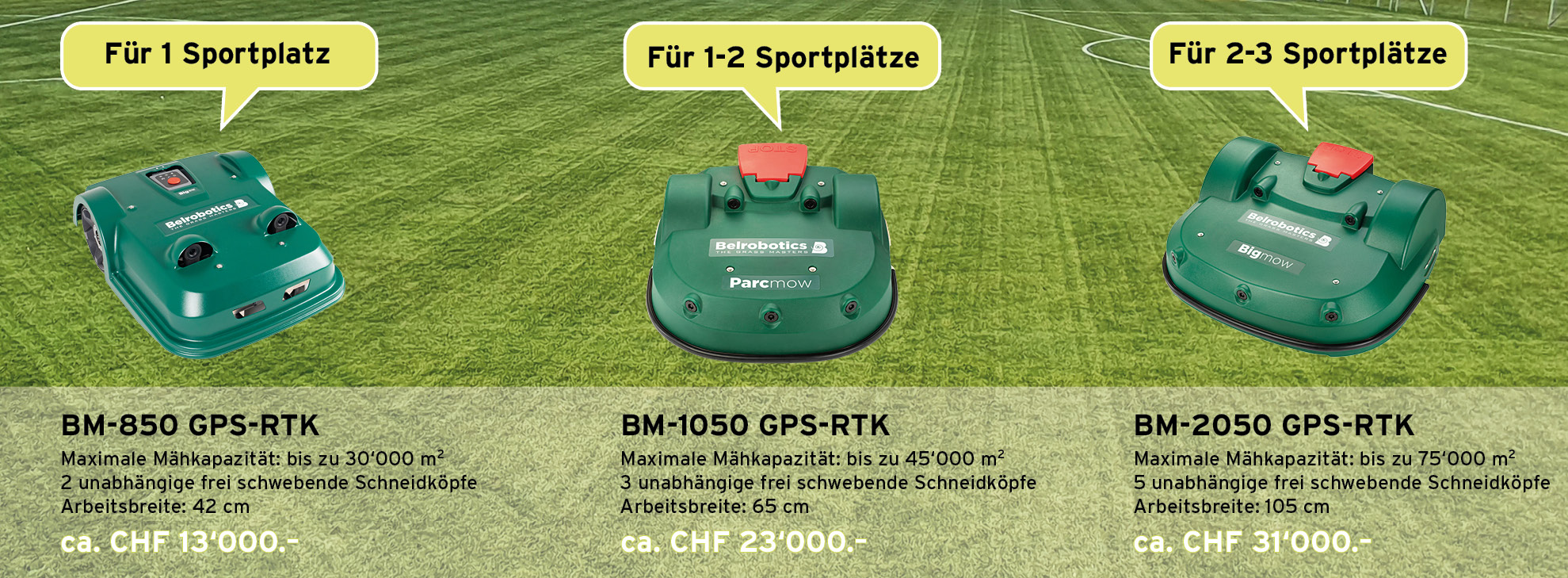 Belrobotics Grossflächenmähroboter